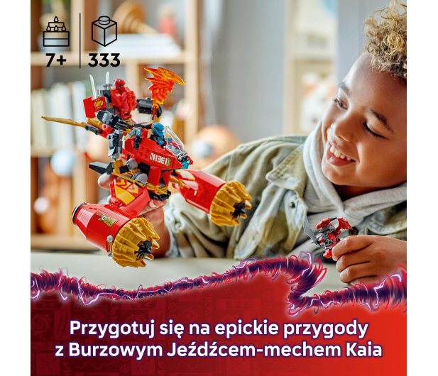 LEGO Ninjago 71830 Burzowy jeździec-mech Kaia - 1284130 - zdjęcie 4